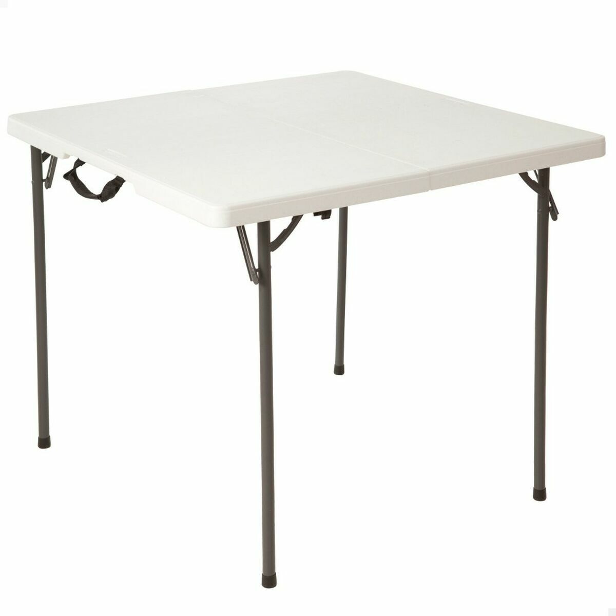 Tavolo Pieghevole Lifetime Bianco Quadrato Acciaio Plastica 86 X 86 X 74 cm