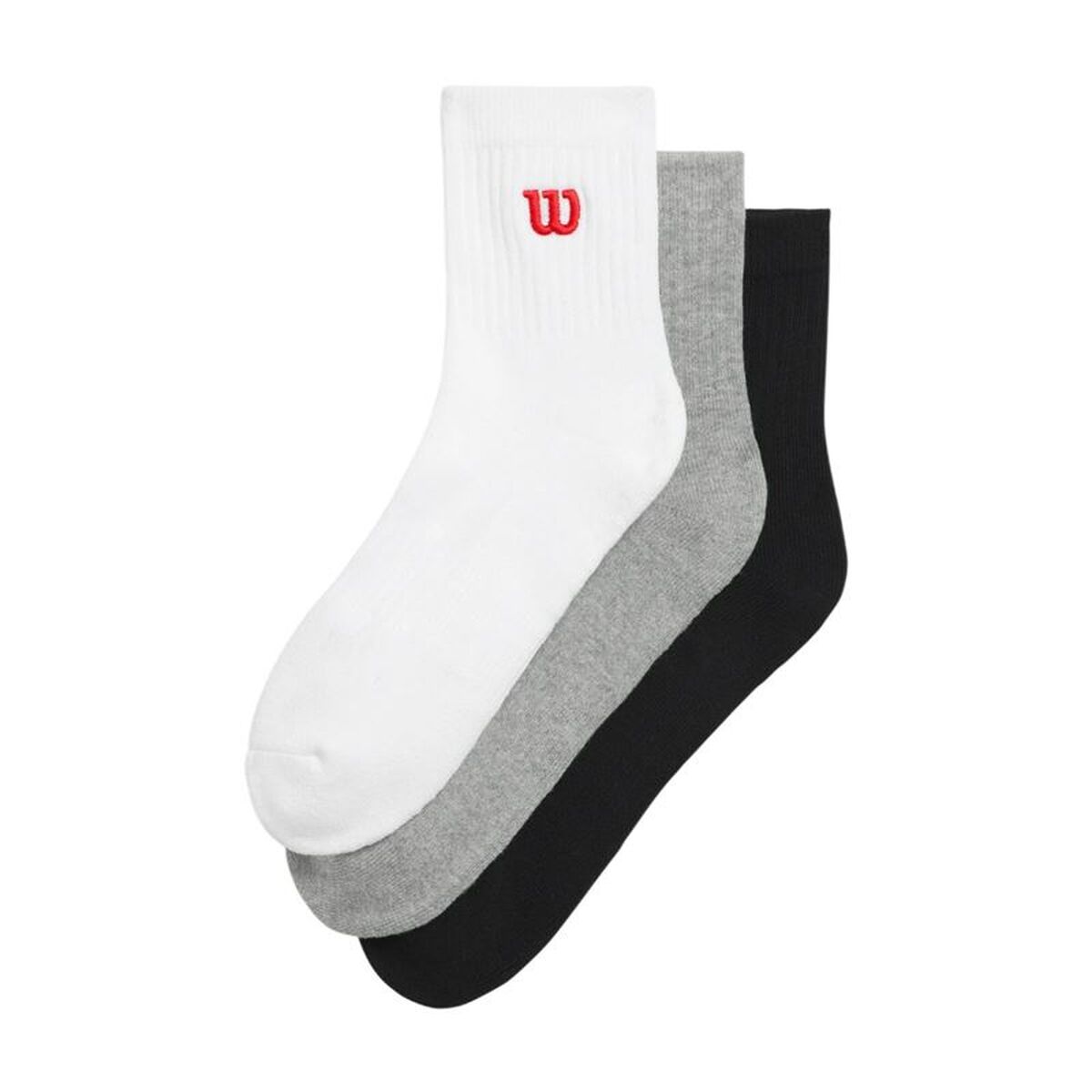 Pacco Di Calzini Wilson Quarter Top Sock 3 Pezzi Taglia Calzatura:36-44