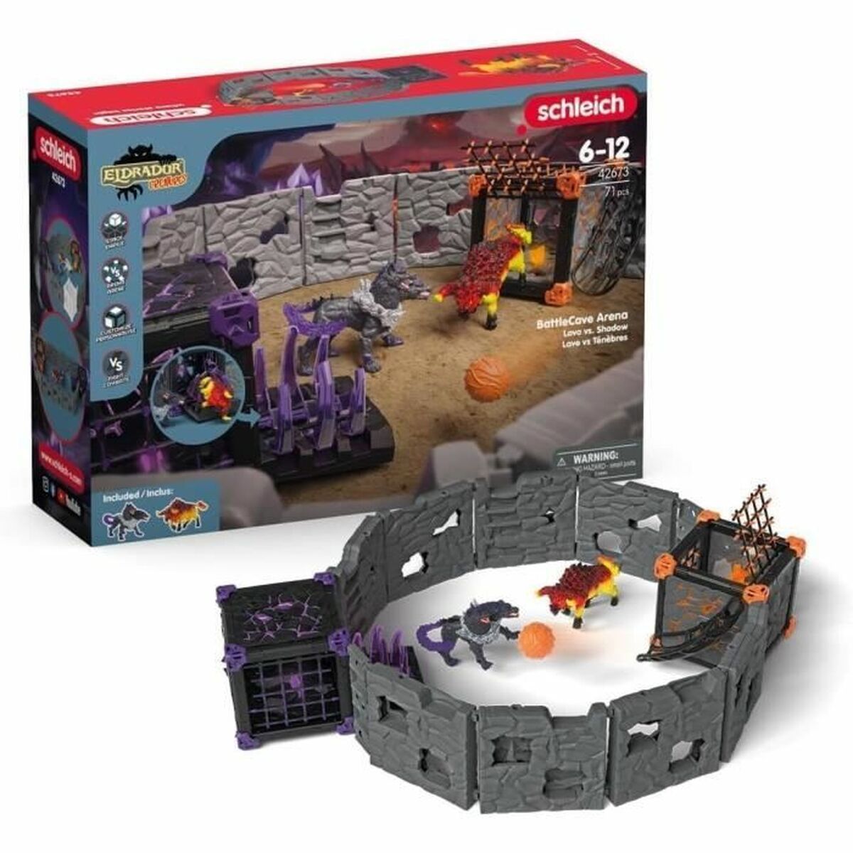 Playset Schleich Battlecave Arena Lava Vs Darkness
