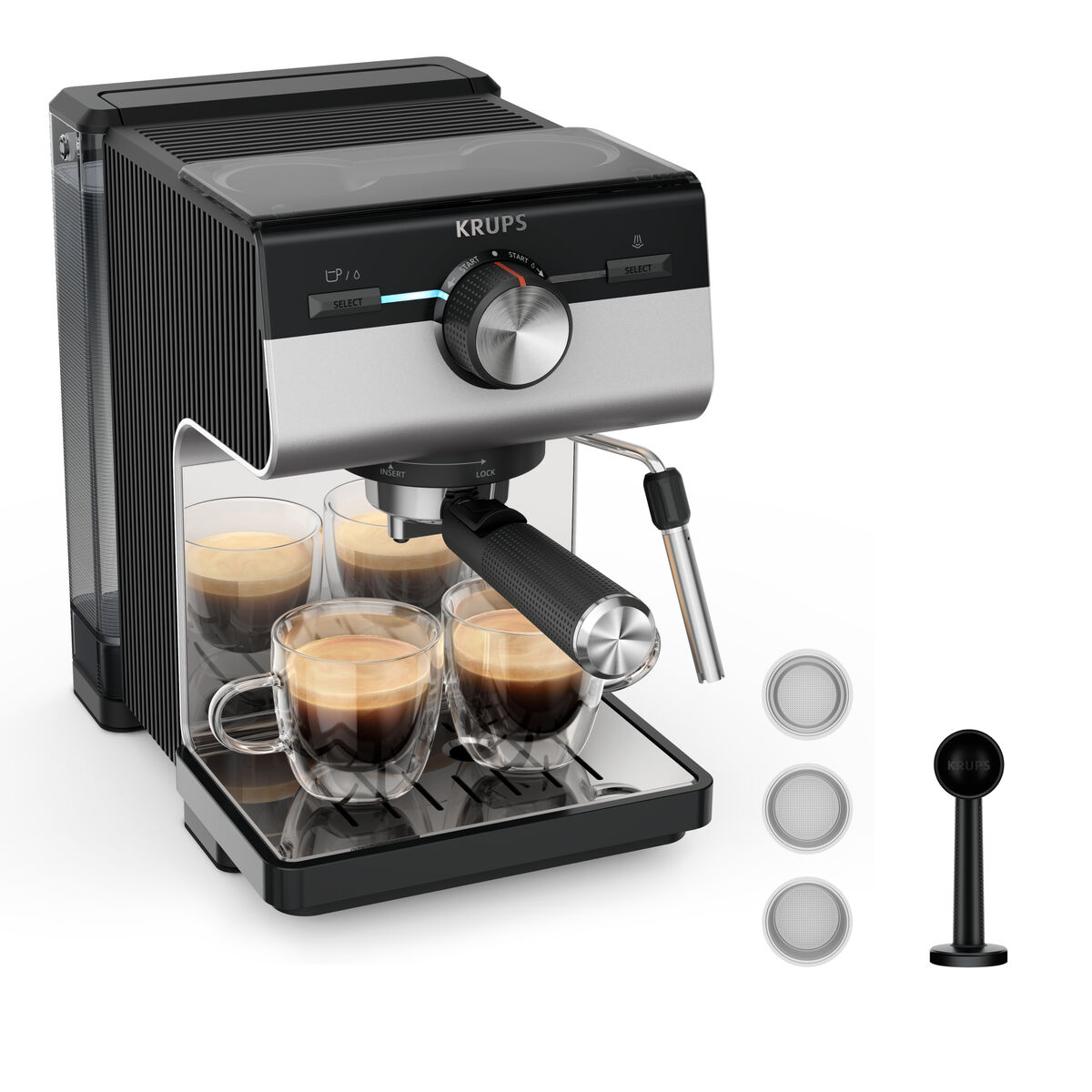 Caffettiera Express A Leva Krups Xp384e10 50 W