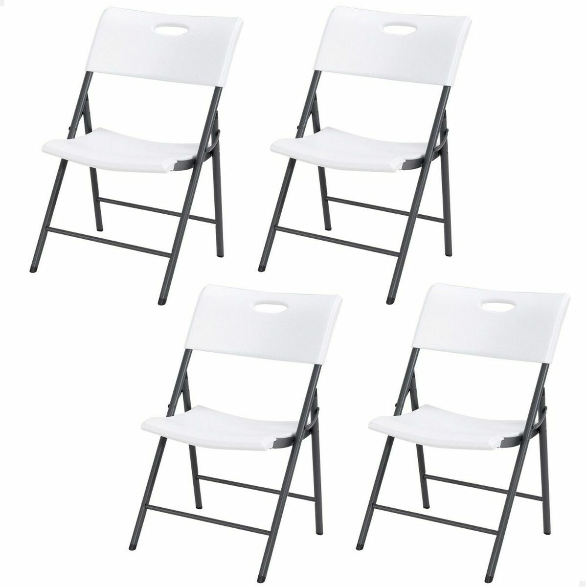 Sedia Pieghevole Lifetime Bianco 4 Unità 50 X 58 X 83 cm