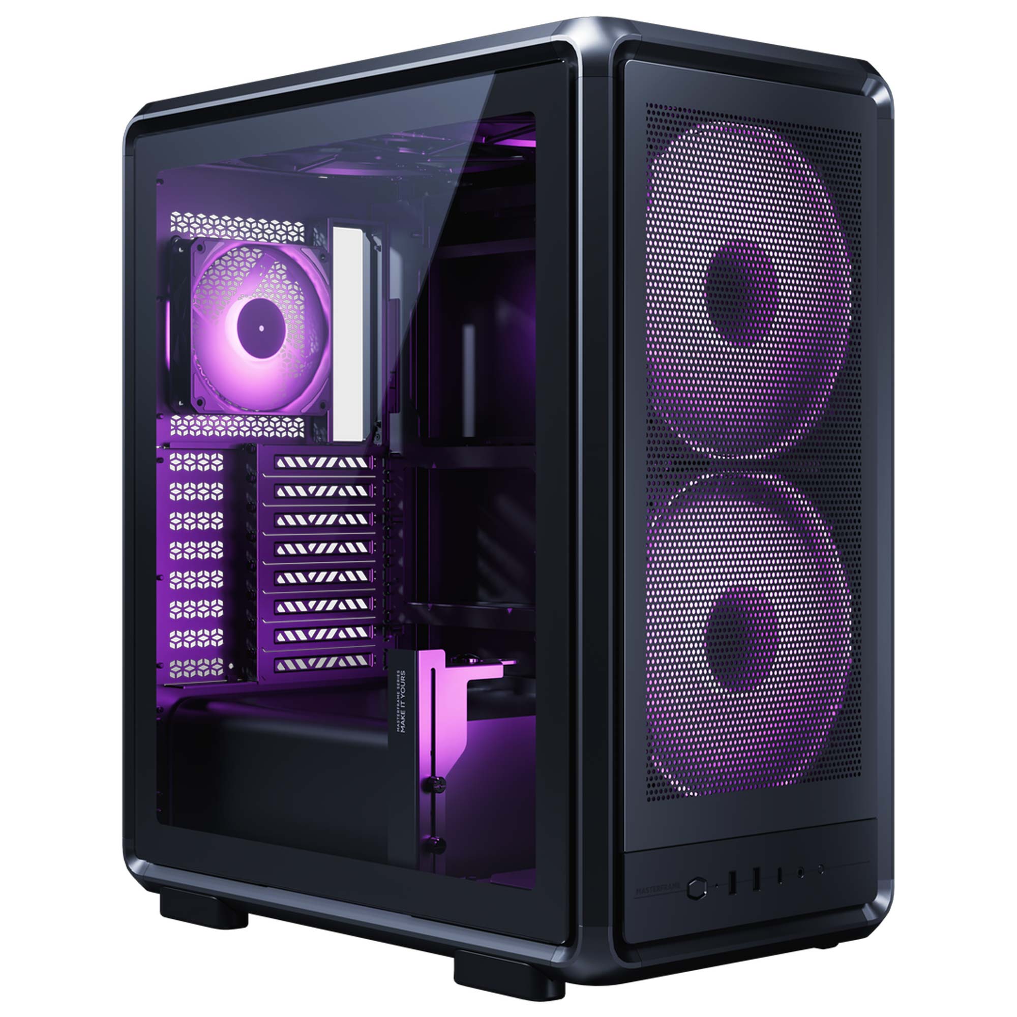 Cooler Master Frame 500 Mesh Argb Black  Mb Atx/maatx  Miitx Modulare  3 Ventole 2x200mm Front  1x12