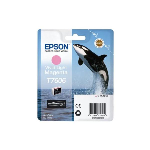 Epson T7606 - 25,9 Ml - Magenta Chiaro Vivido - Originale