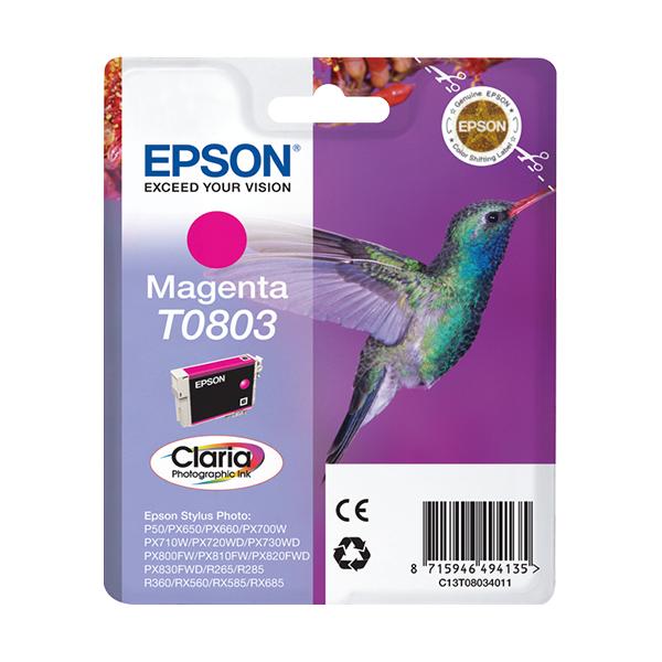 Epson T0803 - 7.4 Ml - Magenta - Original - Blisterverpackung