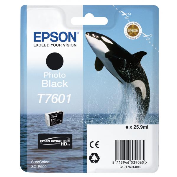 Epson T7601 - 26 Ml - Nero Fotografico - Originale