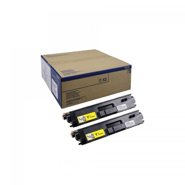 Brother Tn900y - 2eR-Pack - Gelb - Original - Tonerpatrone