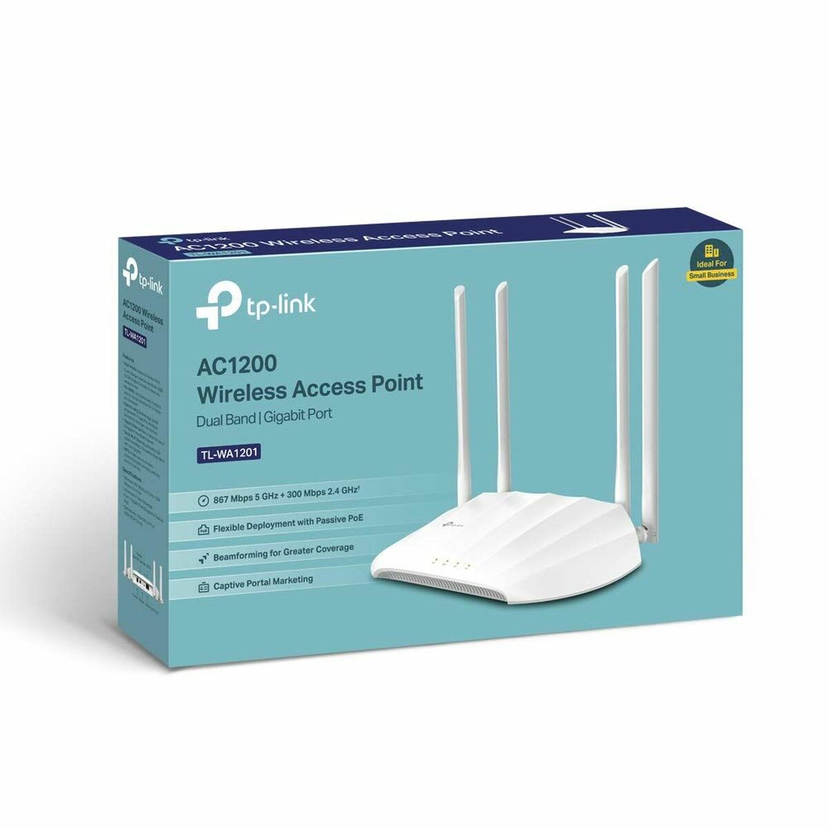 Punto D'accesso Ripetitore TP-Link TL-Wa1201 5 Ghz 867 Mbps Bianco Multicolore - Image 3