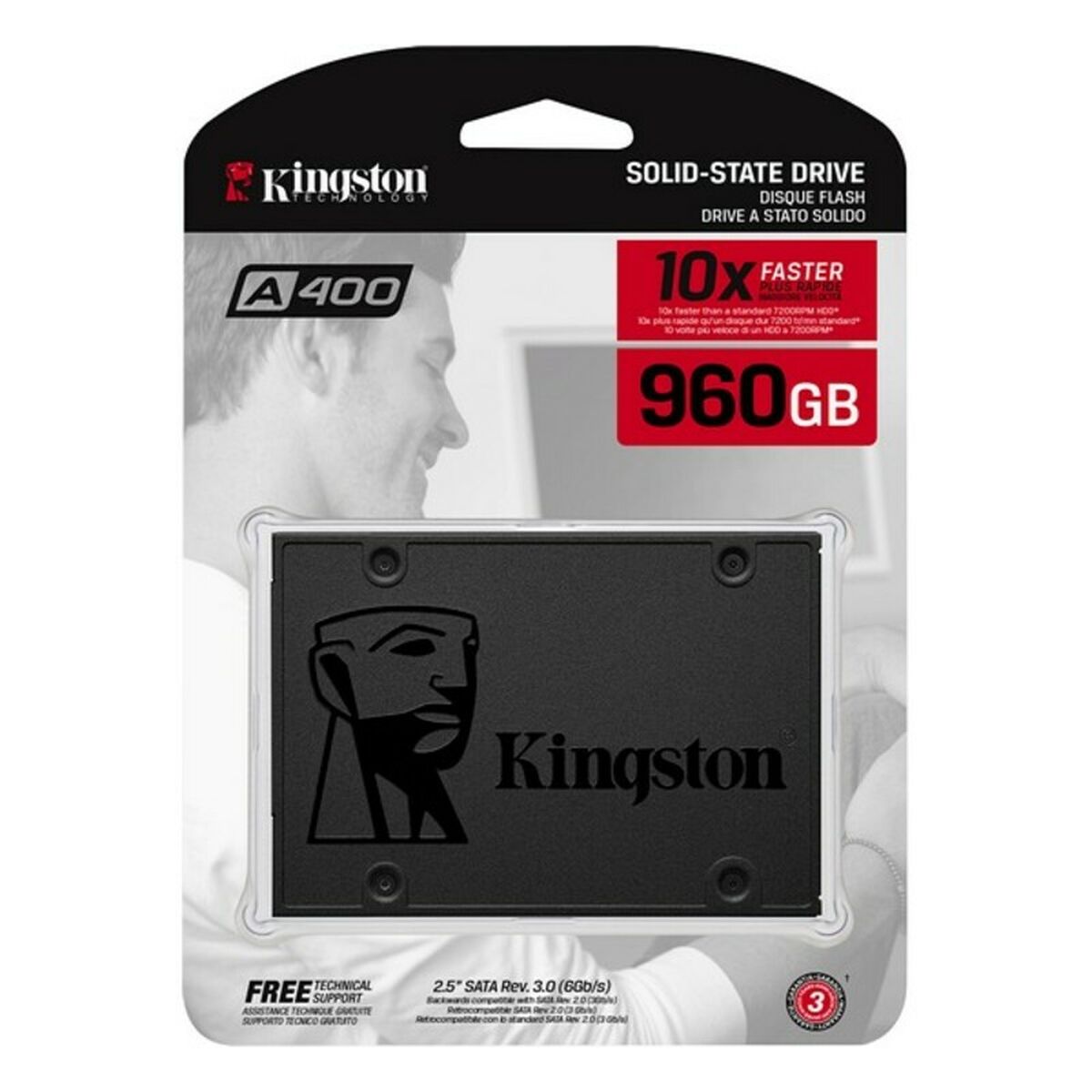 Hard Disk Kingston Sa400s37/960g Tlc 960 Gb Ssd 960 gb