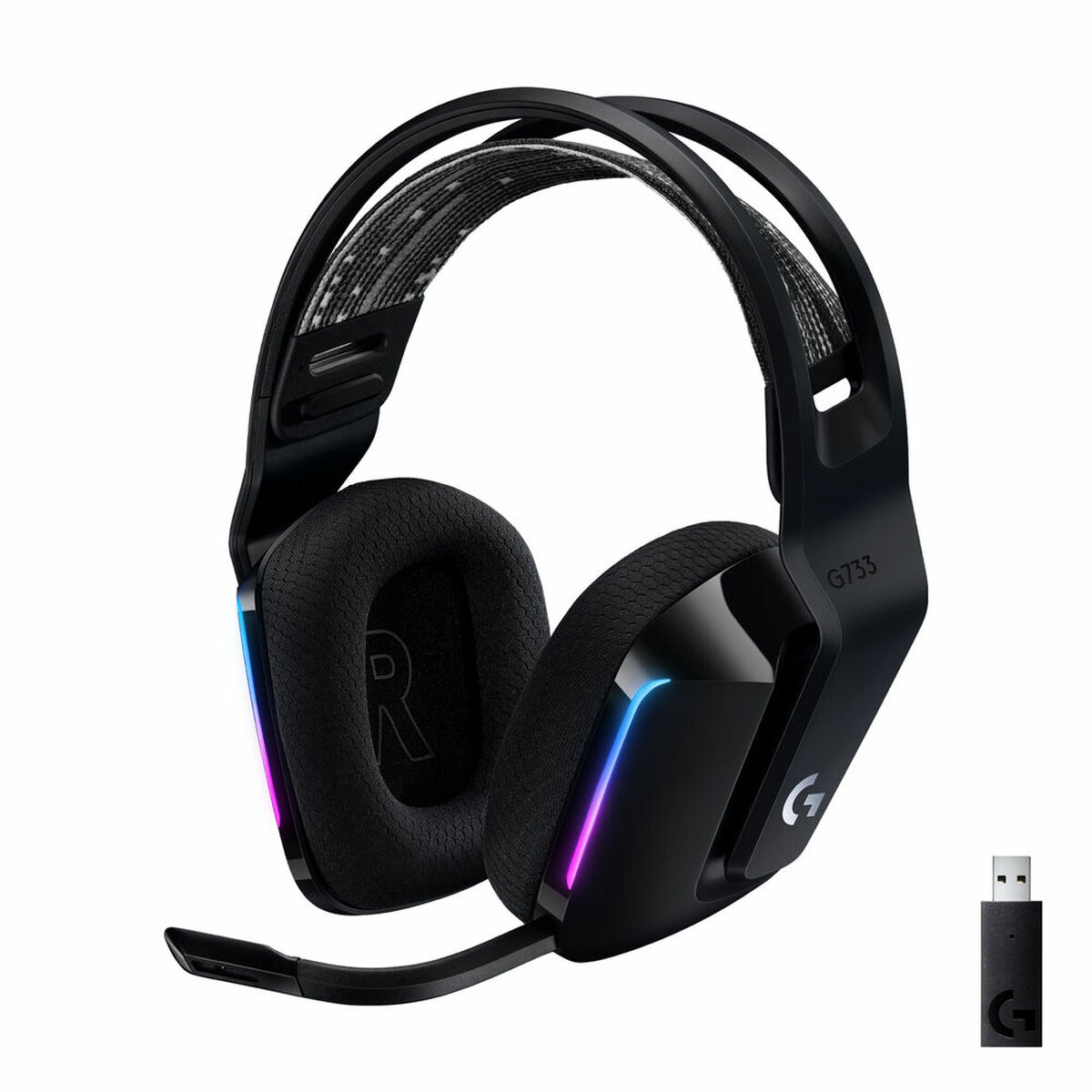 Auricolari Con Microfono Gaming Logitech G733 Lightspeed Headset Nero