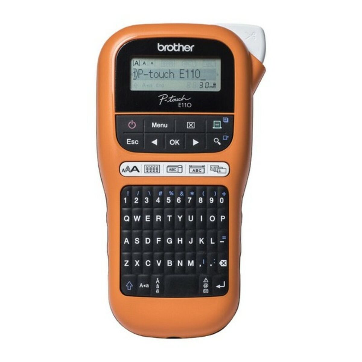 Etichettatrice Elettrica Portatile Brother Pte110vp Lcd Arancio Nero/arancione