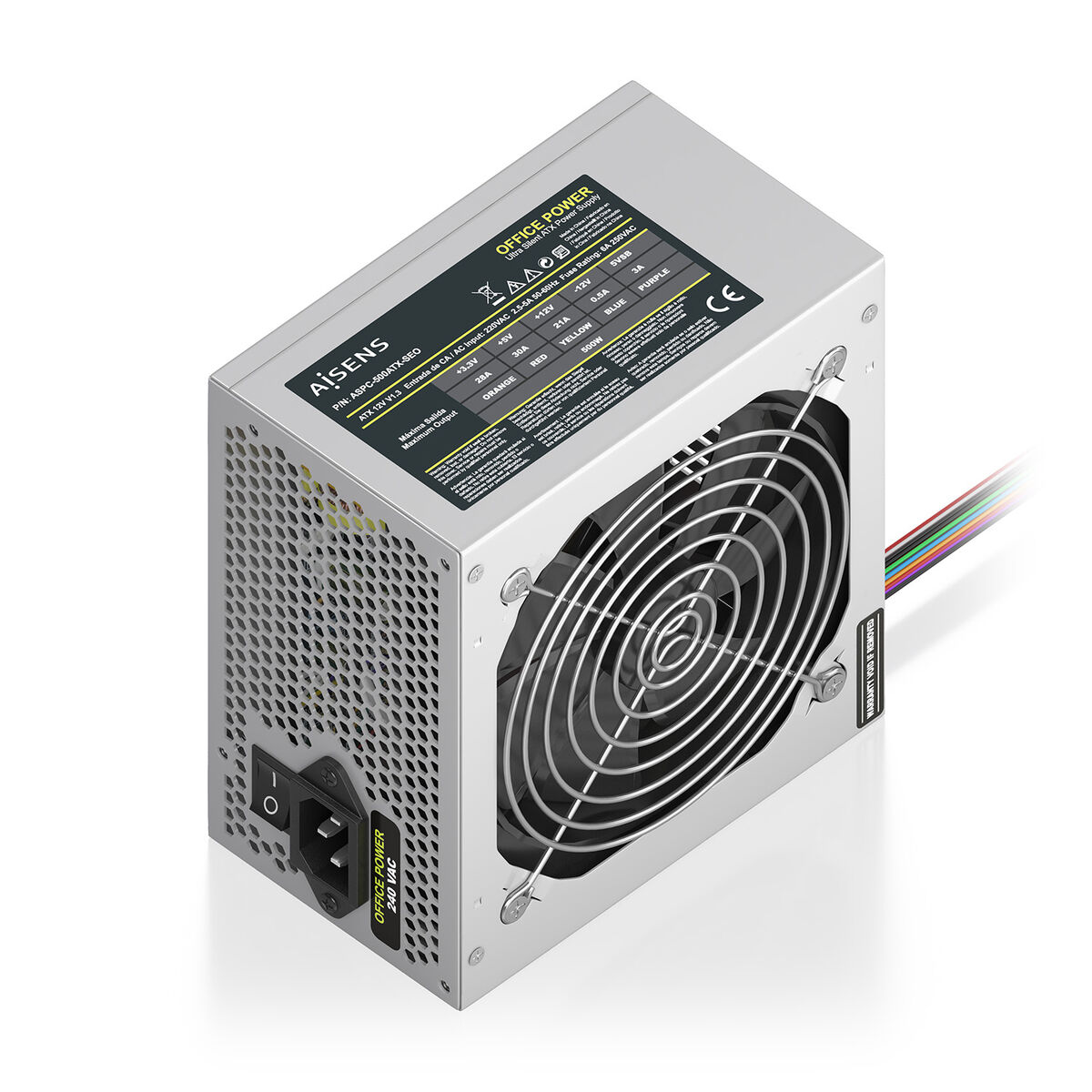 Fonte Di Alimentazione Aisens AspC-500atX-Seo Atx 500 W 50 W