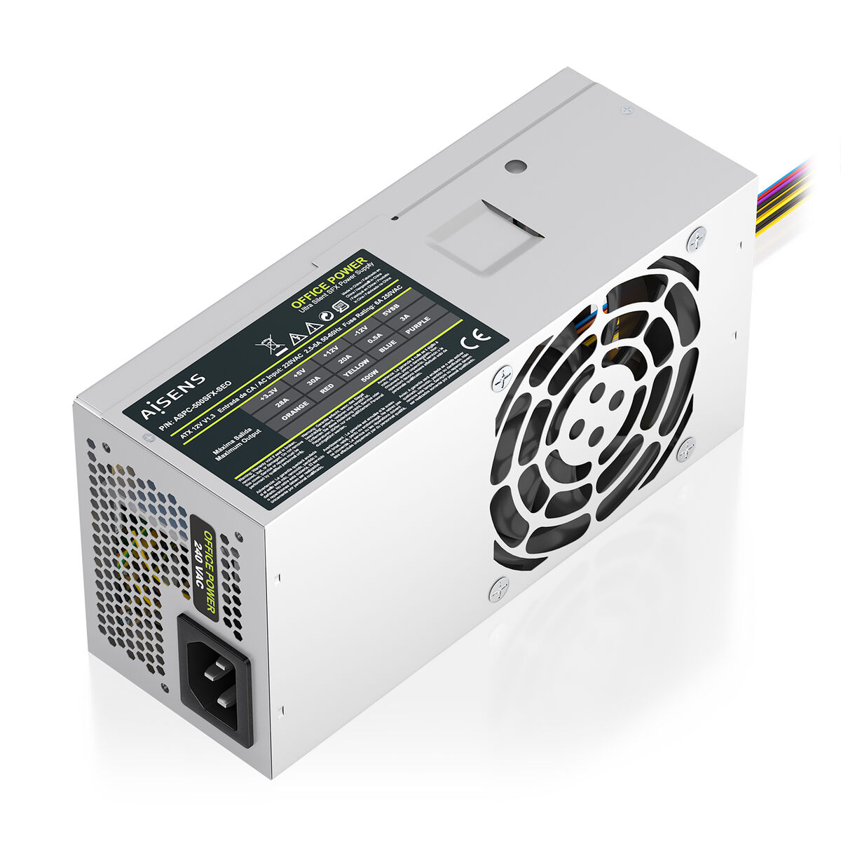 Fonte Di Alimentazione Aisens AspC-500tfX-Seo 500 W 50 W