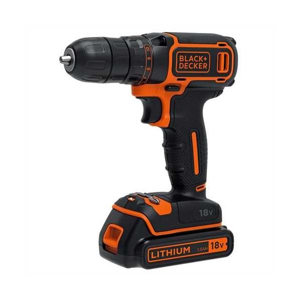 Black & Decker Bdcdc18K-Qw Bor Sort, O