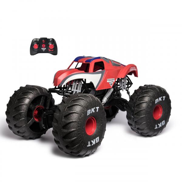 Monster Jam , Veicolo Monster Truck Marvel Mega SpideR-Man Rc, Fuoristrada, Lungo Oltre 61 Cm, In Scala 1:6, Giocattoli Dei Supereroi Per Bambini E B