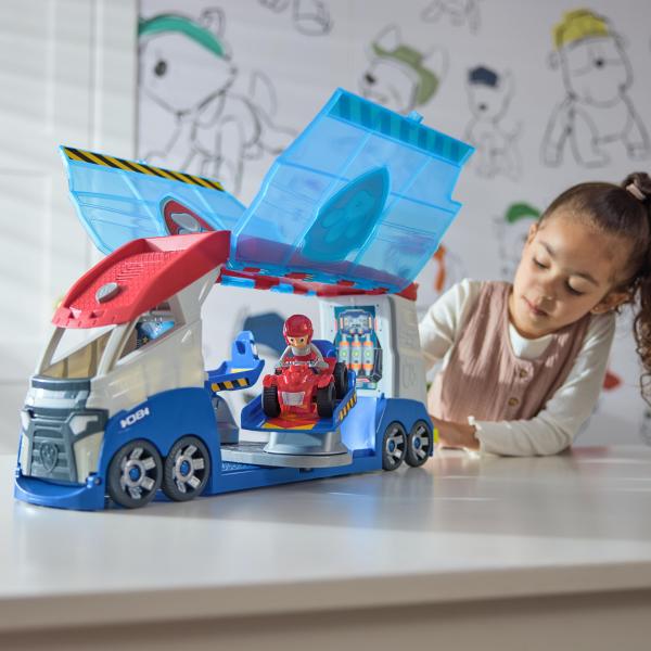 Paw Patrol , Paw Patroller Trasformabile Con Lanciatore Per Veicoli, Luci E Suoni, Personaggio Di Ryder E Quad Giocattolo, Giocattoli Per Bambini E B - Image 4