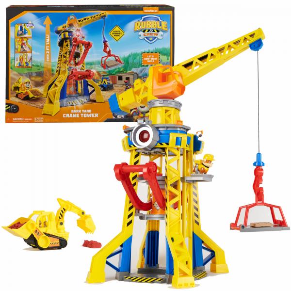 Rubble & Crew , Torre Del Cantiere Generale, Set Di Gioco Con Personaggio Di Rubble, Luci E Suoni, Bulldozer Giocattolo E Sabbia Inclusi, Giocattoli