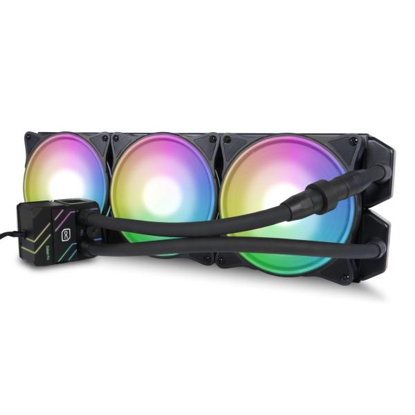 Alphacool Pro Aurora 420 Cpu Aio Processore Kit Di Raffreddamento A Liquido 14 Cm Nero, Bianco (alphacool Pro Aurora 420 Cpu Aio Proce)