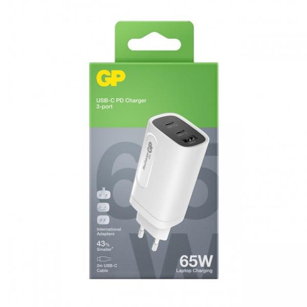 Gp Batteries Gan Pd Carica Batterie Ac (gp Wall Charger UsB-C Gan Pd 65w, 3-Po)