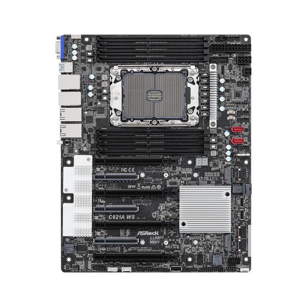 Asrock C621a Ws Intel C621a Lga 4189 Atx (mbws Asrock Intel Socket P+ C621a)