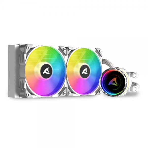 Sharkoon S80 Rgb Case Per Computer, Processore Raffreddatore Di Liquidi Tutto In Uno 12 Cm Bianco 1 Pz (warehouse LindeN----Sharkoon S80 Rgb w)