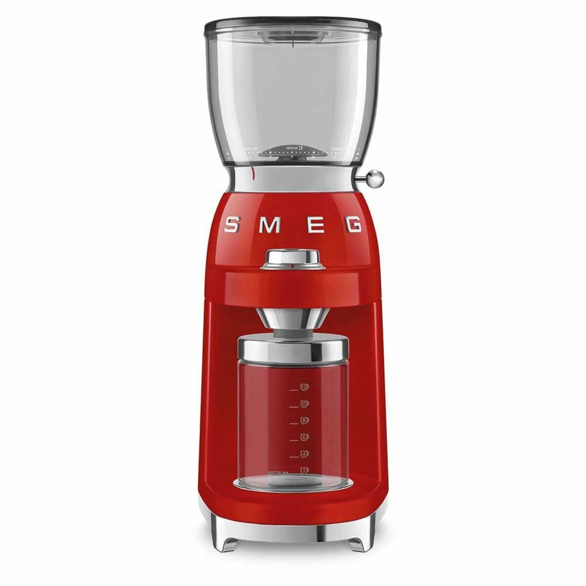 Macinino Elettrico Smeg Cgf11rdeu Rosso Trasparente 150 W 350 G