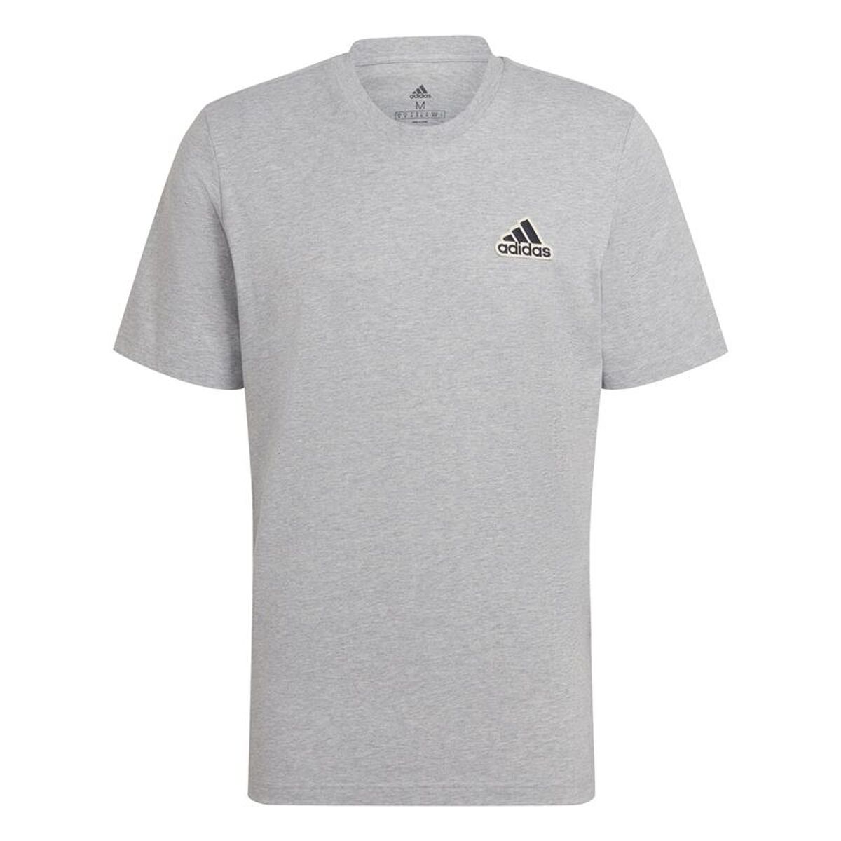 Maglia A Maniche Corte Uomo Adidas Essentials Feelcomfy Grigio Chiaro Taglia:m