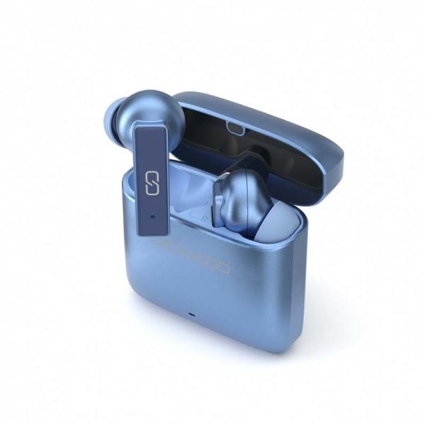 Ledwood Titan Auricolare True Wireless Stereo [tws] IN-Ear Chiamate/musica/sport/tutti I Giorni Usb TipO-C Bluetooth Azzurro (ledwood Headphone Titan