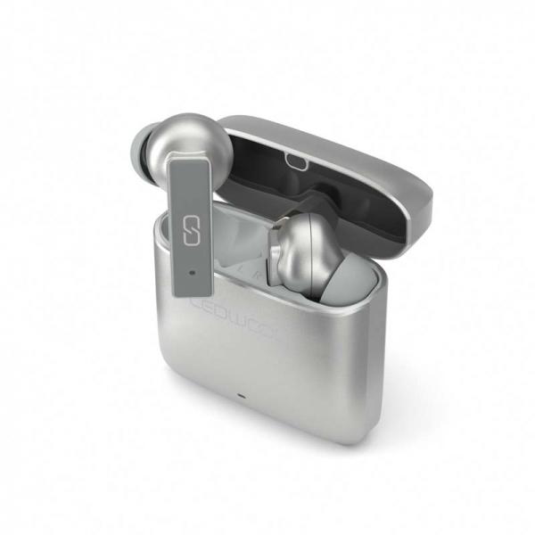 Ledwood Titan Auricolare True Wireless Stereo [tws] IN-Ear Chiamate/musica/sport/tutti I Giorni Usb TipO-C Bluetooth Grigio (ledwood Headphone Titan