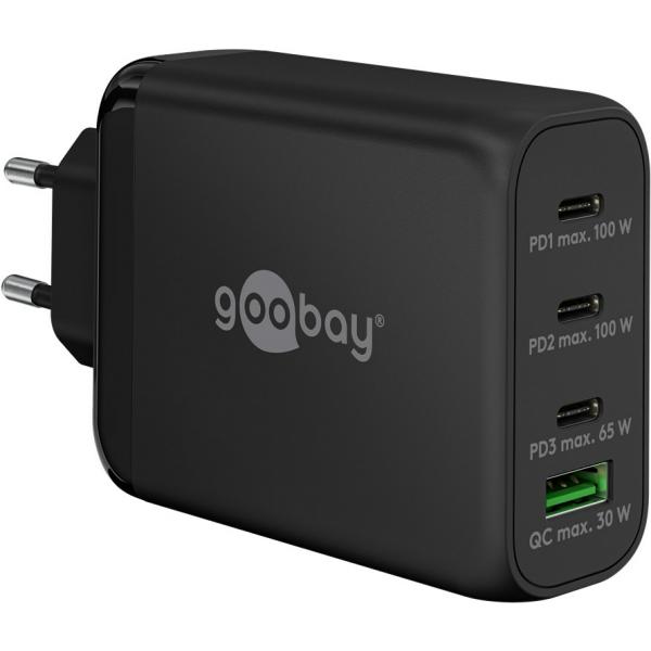 Goobay 65555 Caricabatterie Per Dispositivi Mobili Computer Portatile, Smartphone Nero Ac Ricarica Rapida Interno (goobay 65555 Oplader Til Mobil Enh