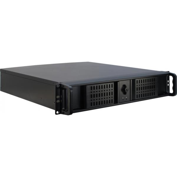 InteR-Tech 2U-2098-Sk Supporto Nero (inteR-Tech Ipc 2U-2098-Sk - RacK-Monte)