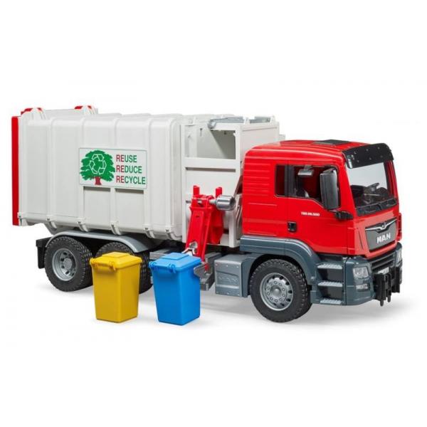 Bruder 03761 Veicolo Giocattolo (bruder Man Tgs Side Loader Garbage Tru)