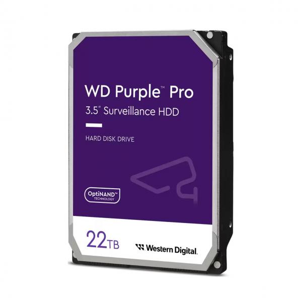Wd Purple Pro Wd221purp - Disco Rigido - 22 Tb - Videosorveglianza, Smart Video - Interno - 3,5" (8,9 Cm)