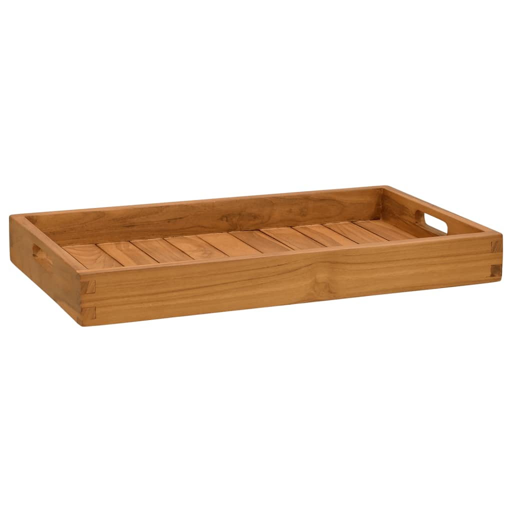 Vassoio Da Portata 60x35 Cm In Legno Massello Di Teak - Image 3