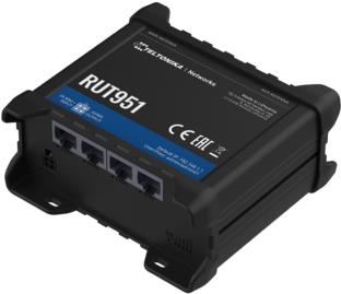 Teltonika Rut951 - Wireless Router - Wwan 3-PorT-Switch 2,4 Ghz - 3g, 4g - An DiN-Schiene Montierbar, Oberflächenmontierbar (rut951100000)
