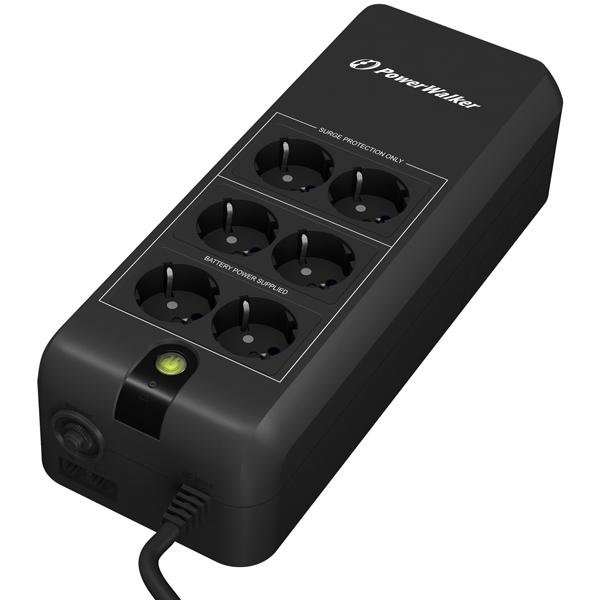 Powerwalker Vfd 600 Apfc Gruppo Di Continuità [ups] Standby [offline] 0,6 Kva 300 W 6 Presa[e] Ac (vfd 600 Full Apfc Psu Support - 600va/300w - Offli