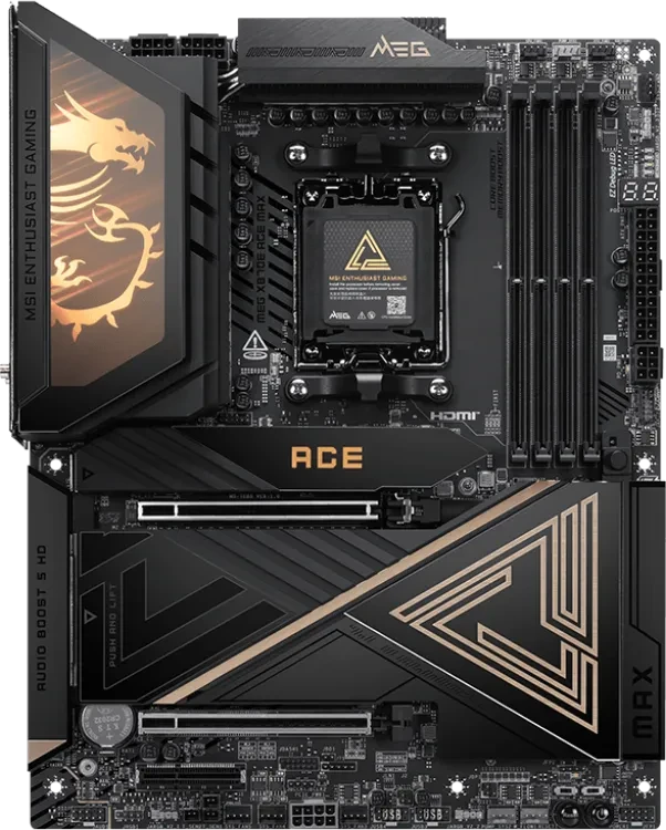 Msi Meg X870e Ace Max Am5 4xddr5 4xsata 5xm.2 (7e85-001r)