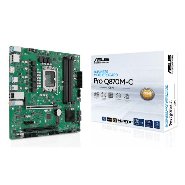 Asus Pro Q870M-C-Csm Intel Q870 Lga 1851 [socket V1] Micro Atx (asus Pro Q870M-C-Csm - Bundkort - Micr)