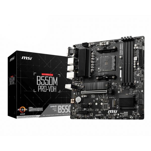 Msi B550m PrO-Vdh Scheda Madre Amd B550 Presa Am4 Micro Atx