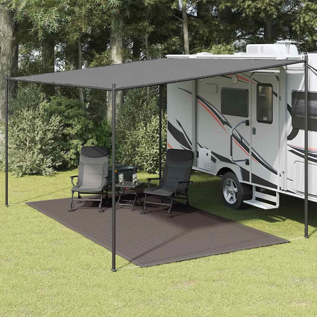Tappeto Da Tenda 200x400 Cm Antracite