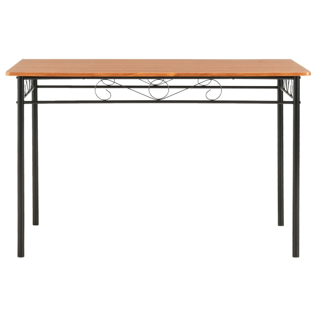 Tavolo Da Pranzo Marrone 120x70x75 Cm In Mdf