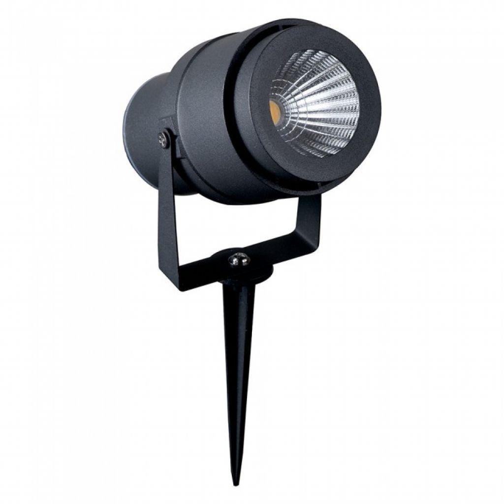 12w Led Garden Spike Lamp Grey Body Green