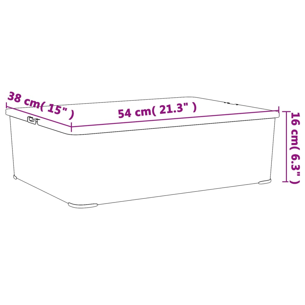 Contenitori In Plastica 3 Pz 25 L Impilabili - Image 4
