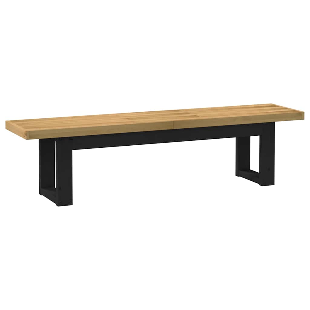 Panca Pranzo Noain Gambe A Forma U 180x40x45 Cm Legno Massello - Image 4