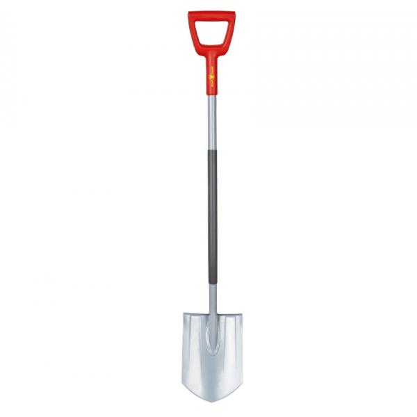 WolF-Garten AsP-D, Spaten, Stahl, Rot, Edelstahl, D-Förmig, 123 cm