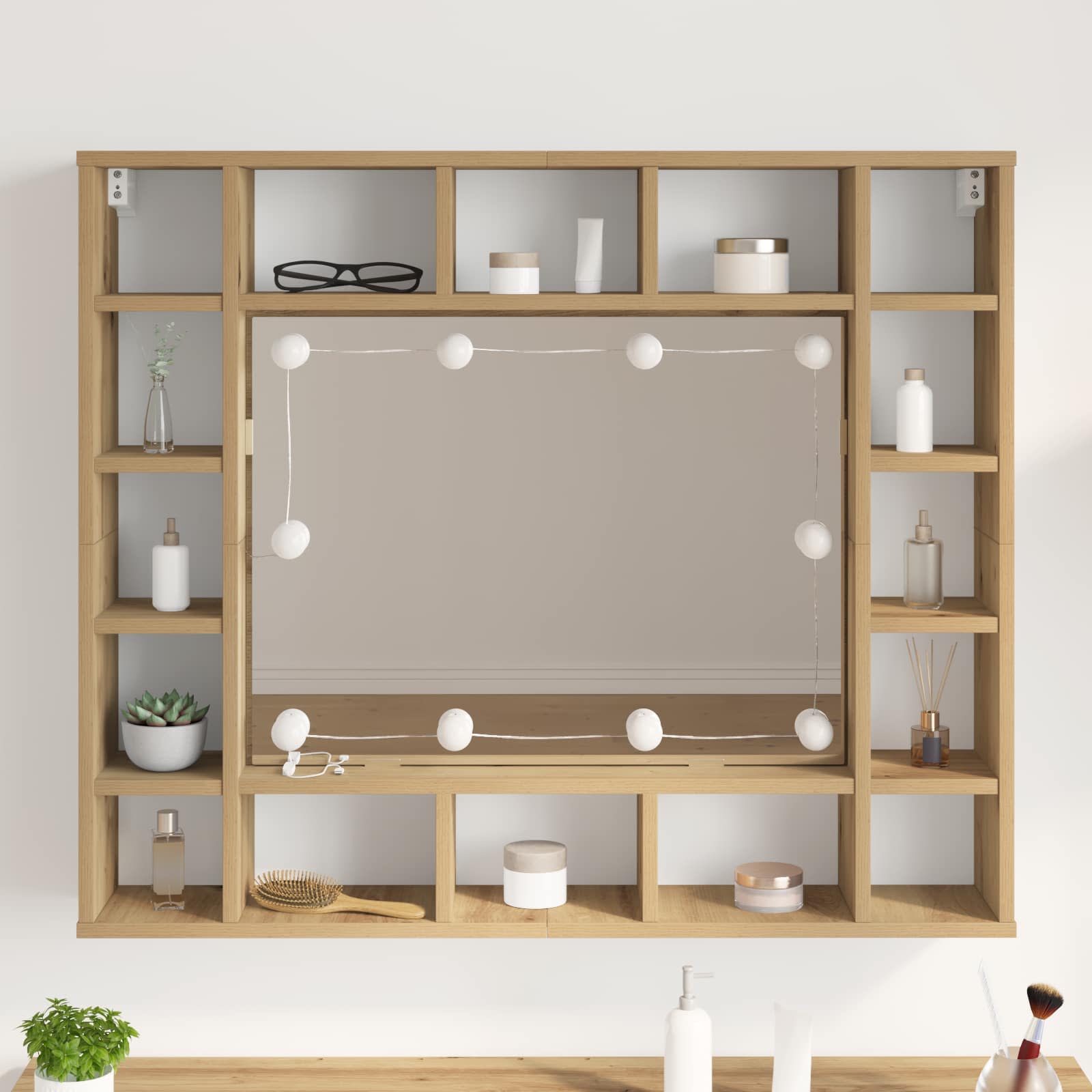 Luci Per Specchio Bianco 4.5 X 4.5 X 4.8 Cm Plastica