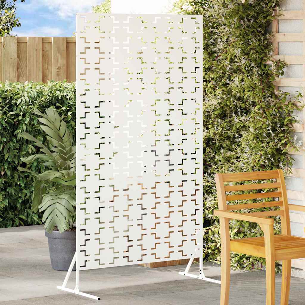 Schermo Per Privacy Bianco 100 X 50 X 180 Cm Acciaio