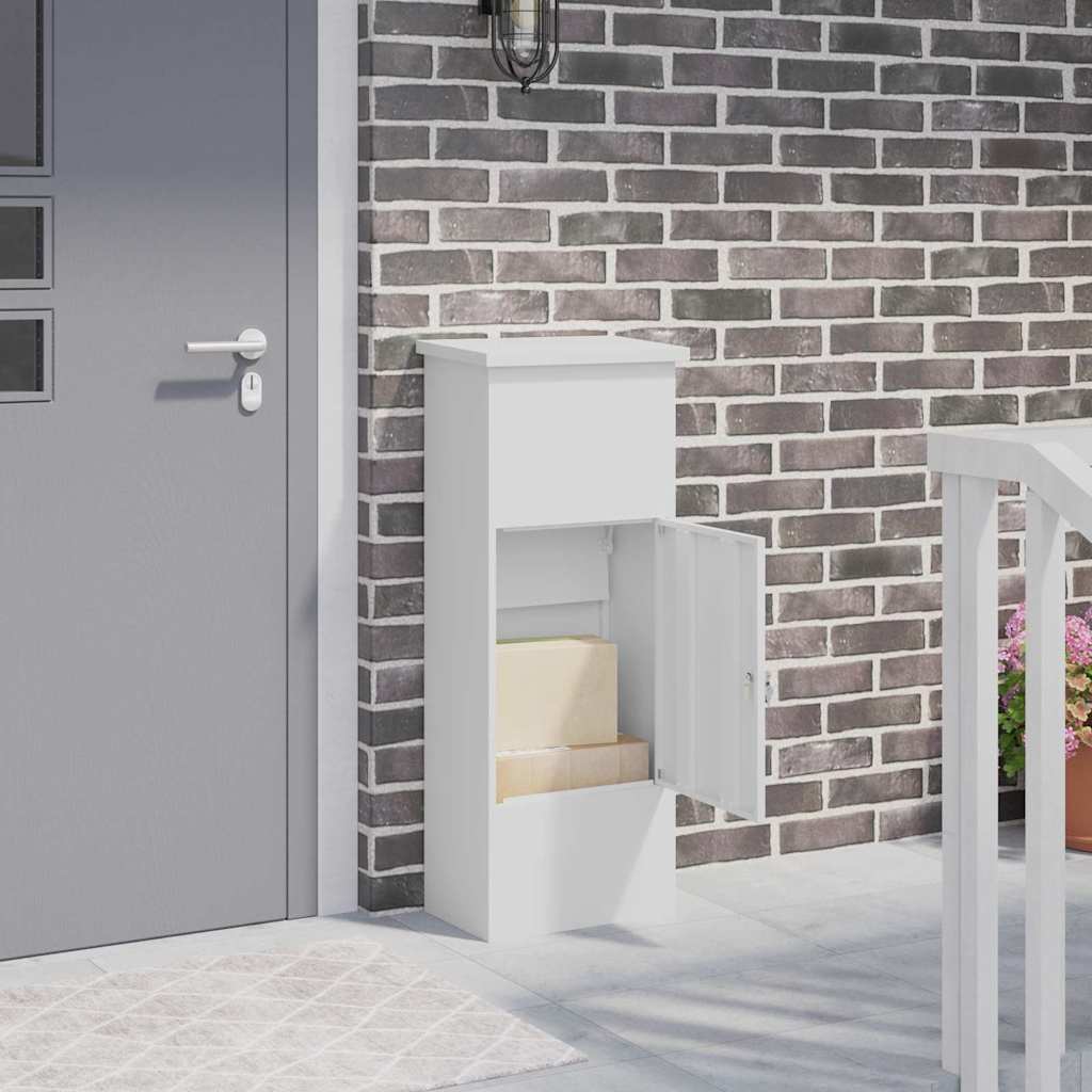 Cassetta Per Pacchi Bianco 44,5 X 29 X 110,5 Cm Acciaio