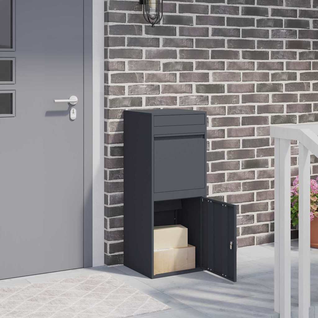 Cassetta Per Pacchi Antracite 41 X 38 X 103 Cm Acciaio