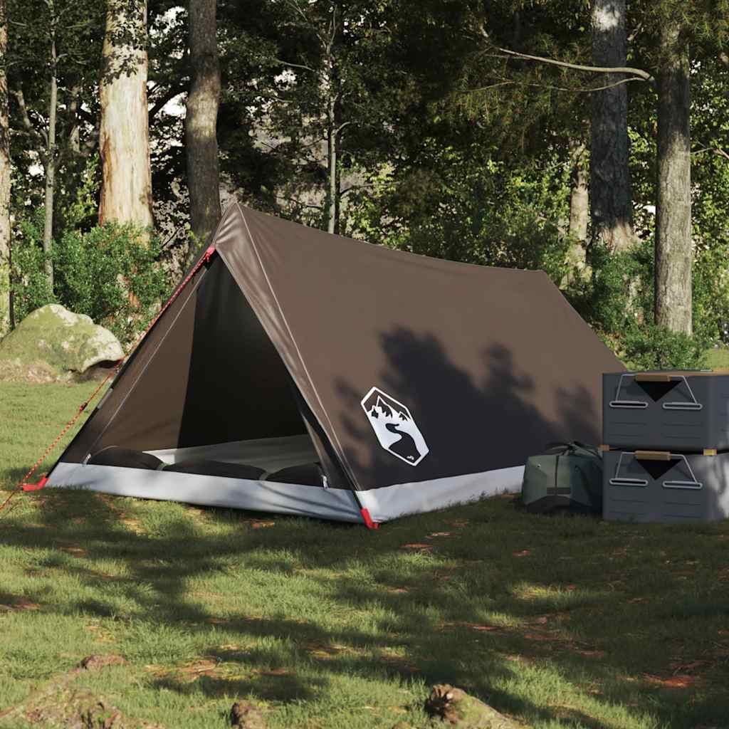 Tenda Da Campeggio Per 2 Persone Marrone Impermeabile