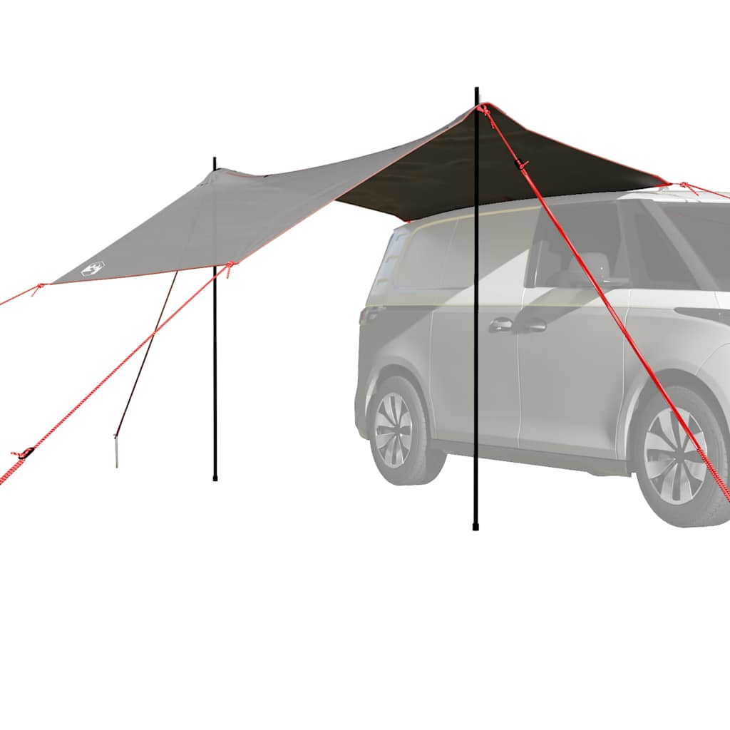 Tenda Da Campeggio Per Auto Grigio E Arancione Impermeabile